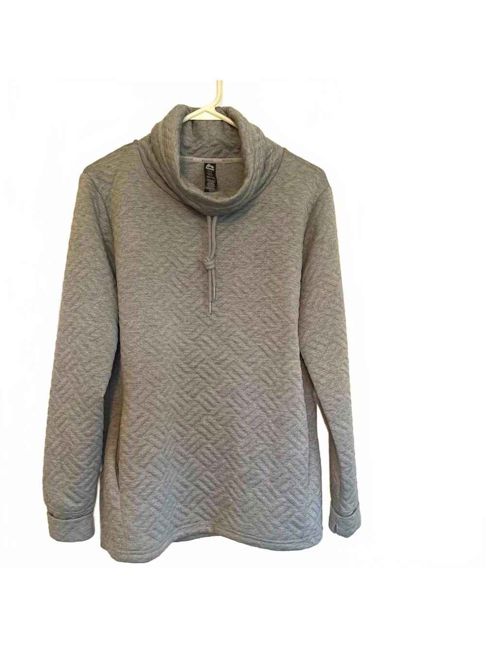RBX Women's Gray Cowl Neck Sweater